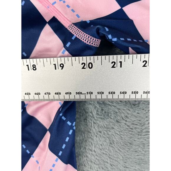 SONEVEN PINK NAVY ARGYLE PATTERN GOLF POLO SHIRT XL NEW WITH TAGS WOMEN'S - Picture 7 of 9